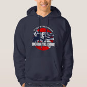 Born to Dive (Barracuda) Hoodie (Front)