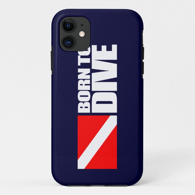 Born To Dive Case-Mate iPhone Case (Back)
