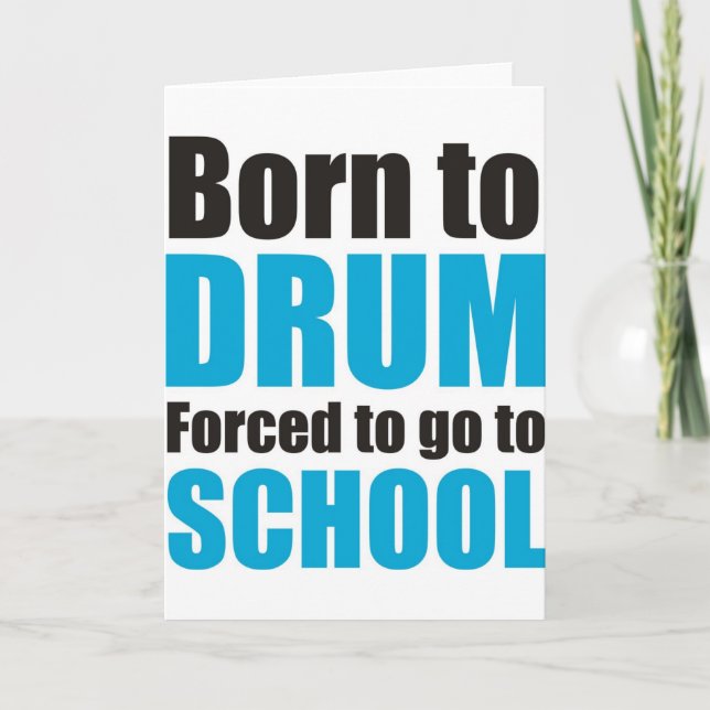 born to drum card (Front)