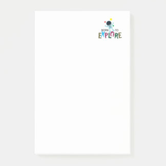Born to Explore Cute Astronaut Notepad &Stationery