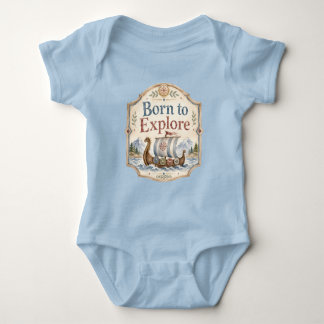 Born to Explore Viking Baby Nursery Bodysuit
