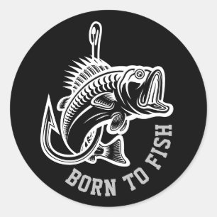 Born To Fish Classic Round Sticker