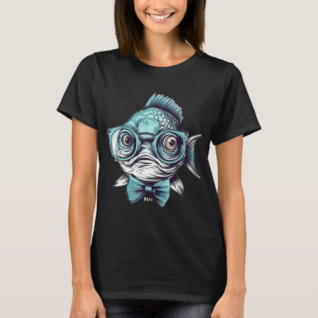 Born to fish, forced to do work T-Shirt (Front)