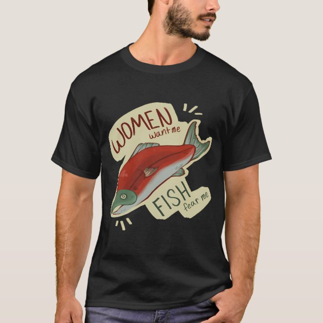 Born to Fish Forced to Work T-Shirt (Front)