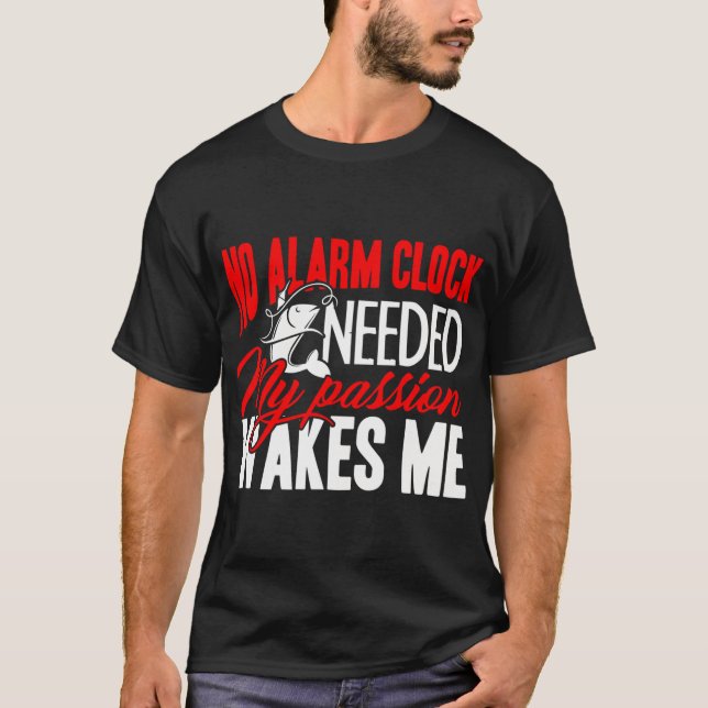 Born To Fish Forced To Work T-Shirt (Front)