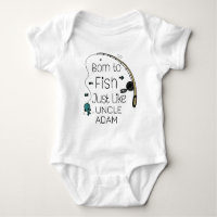 Born to Fish Just Like Uncle - Cute Angler