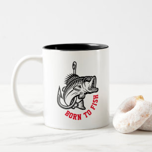 Born To Fish Two-Tone Coffee Mug
