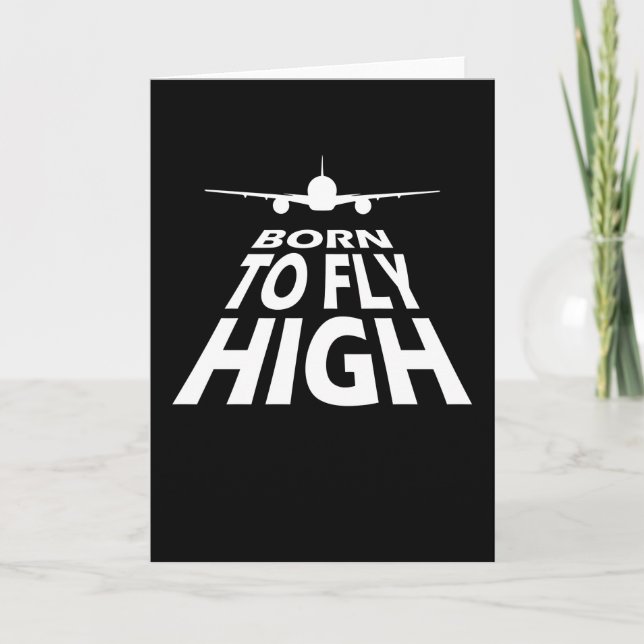 Born To Fly High Pilot Card (Front)