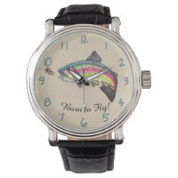 Born to Fly Jumping Rainbow Trout Fly Fishing