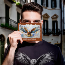 Born to Fly Like an Eagle Painting Postcard