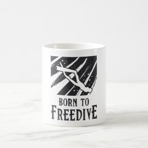Born To Freedive Freediving Apnoe Fans Freediver Coffee Mug