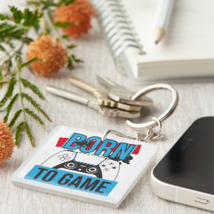 BORN TO GAME WITH MY CONSOLE KEY RING