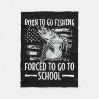 Born To Go Fishing B Fish Fisherman Boy Kid Funny