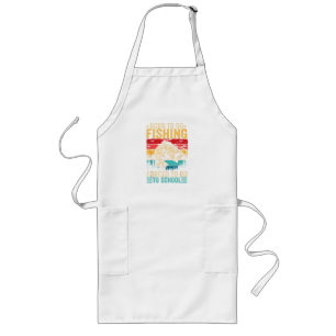 Born to Go Fishing Forced School Funny Long Apron