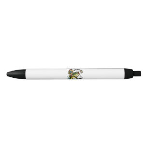 Born to Go Fishing Forced to Go to School Black Ink Pen