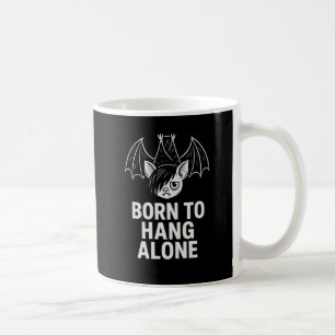 Born to Hang Alone – Emo Bat Antisocial Coffee Mug