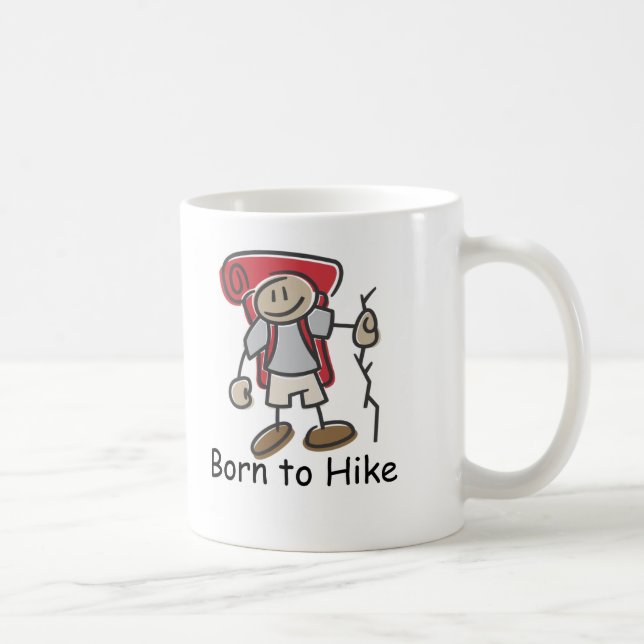Born to Hike gifts. Coffee Mug (Right)