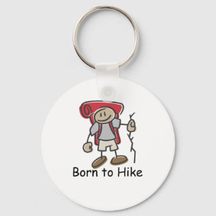 Born to Hike gifts. Key Ring