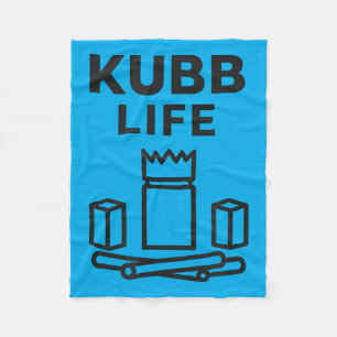 Born To Kubb Funny Viking Chess Lawn Game Player Fleece Blanket