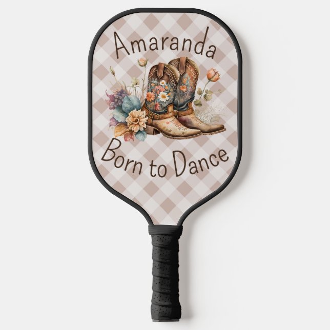 Born to Line Dance Pickleball Paddle (Front)