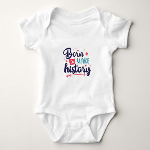 Born to make history Baby Jersey Bodysuit