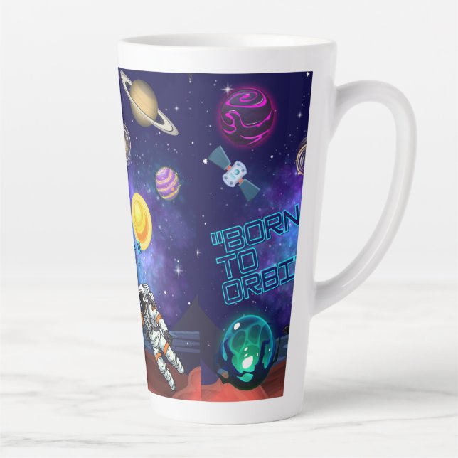 BORN TO ORBIT  LATTE MUG (Right)