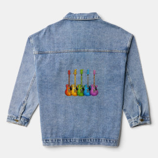 Born To Play Basketball Logo Denim Jacket