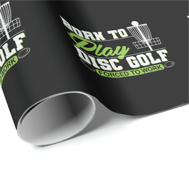 Born to Play Disk Golf Wrapping Paper (Roll Corner)