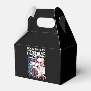 Born To Play Drums Drumming Rock Music Band Drumme Favour Box