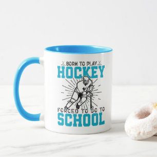 Born To Play Hockey Colourful Birthday Present Coo Mug
