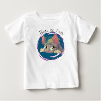 Born to Purr Kids T-Shirt – Cute Cat Design