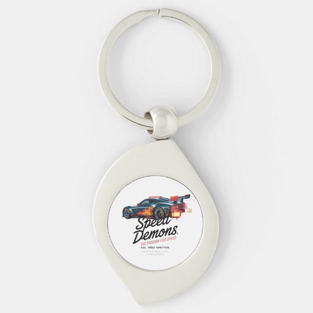 Born to Race, Forced to Work Key Ring (Front)