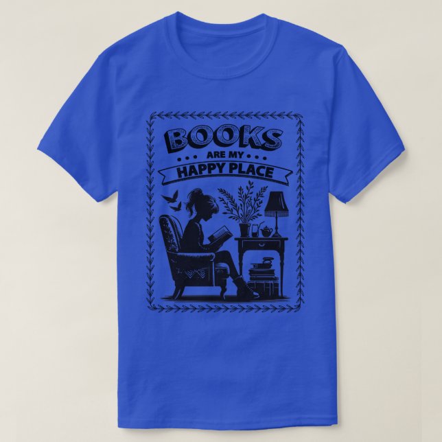 Born to read Bookish funny reader booktok merch re T-Shirt (Design Front)