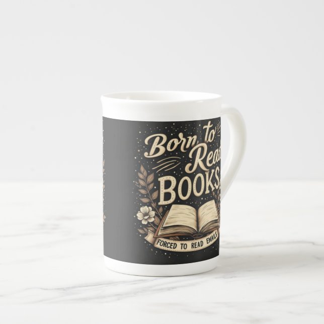 Born To Read Books  Speciality Mug (Front Right)