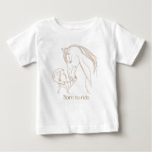 "Born to Ride" Baby Horse T-Shirt | Equestrian Tee