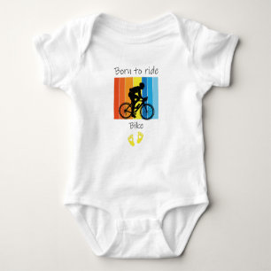 Born To Ride Bike,Funny Baby Bicycle Baby, Bicycle Baby Bodysuit