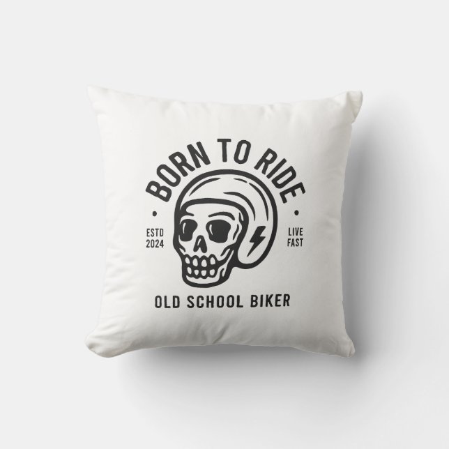 Born to Ride Cushion (Front)