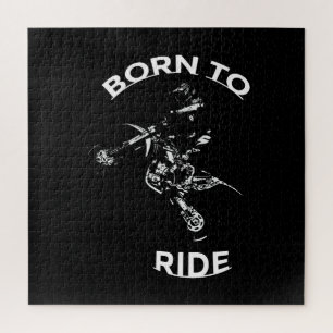 Born to Ride - Motocross Rider  Jigsaw Puzzle