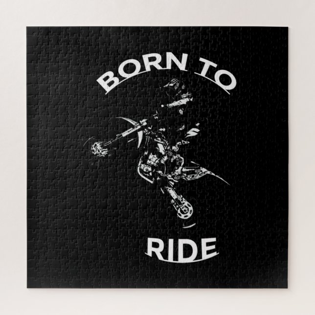 Born to Ride - Motocross Rider  Jigsaw Puzzle (Vertical)