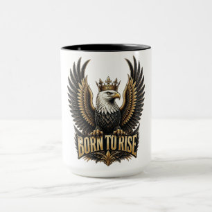 Born to Rise Eagle – Majestic Bird Art Mug