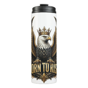 Born to Rise Eagle – Majestic Bird Art Thermal Tumbler