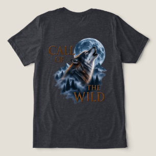 Born to Roam - Call of the Wild Wolf T-Shirt Tri-Blend Shirt