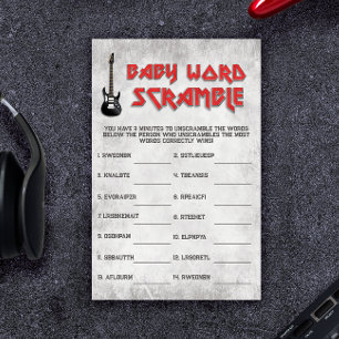 Born to Rock - Baby Word Scramble