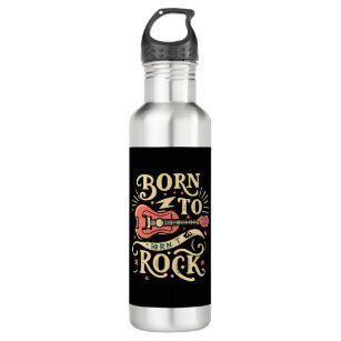 Born to Rock Electric Guitar 710 Ml Water Bottle