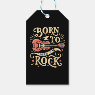 Born to Rock Electric Guitar Gift Tags