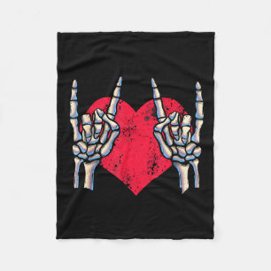 Born To Rock Lets Rock Vintage Retro Rock&amp;roll Fleece Blanket