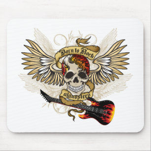 born to rock mouse pad