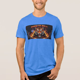 Born To Rule Blue T-Shirt 🔥 Bold Men’s Graphic Te Tri-Blend Shirt
