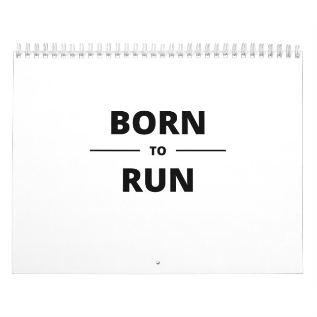 BORN TO RUN CALENDAR (Cover)