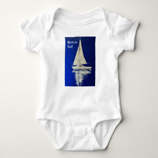 Born to Sail baby gift. Baby Bodysuit